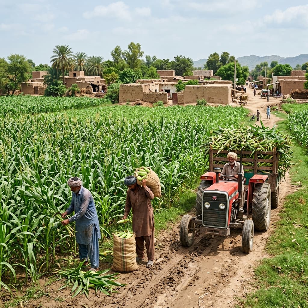 Corn silage raw material